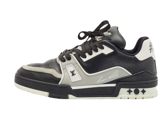 Louis Vuitton Trainer Black Gray Signature